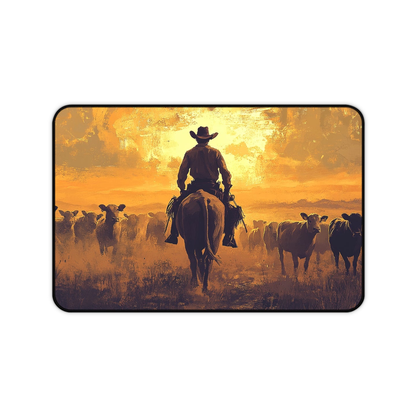 Western Art Desk Mat, Mouse Pad, Gaming Playmat