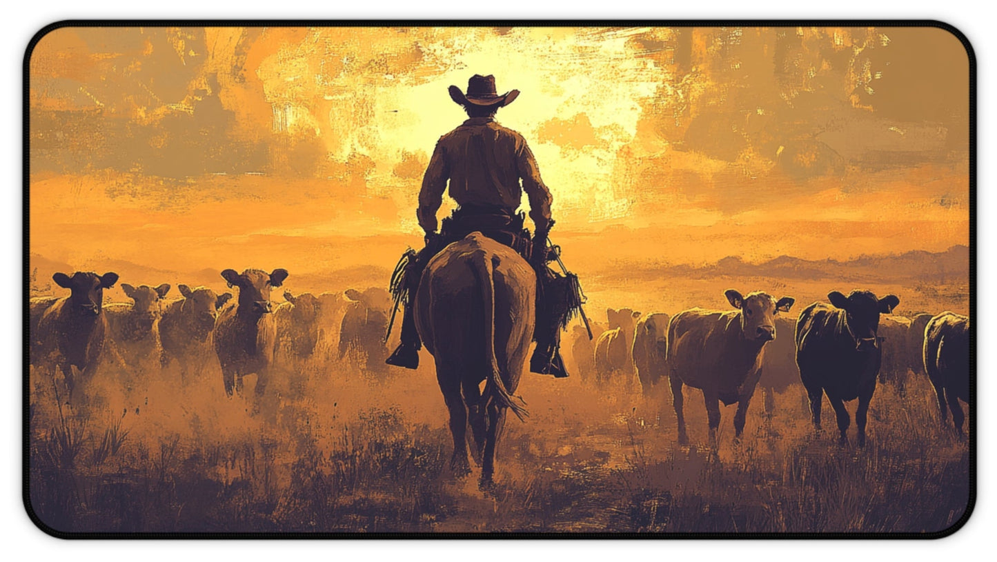 Western Art Desk Mat, Mouse Pad, Gaming Playmat