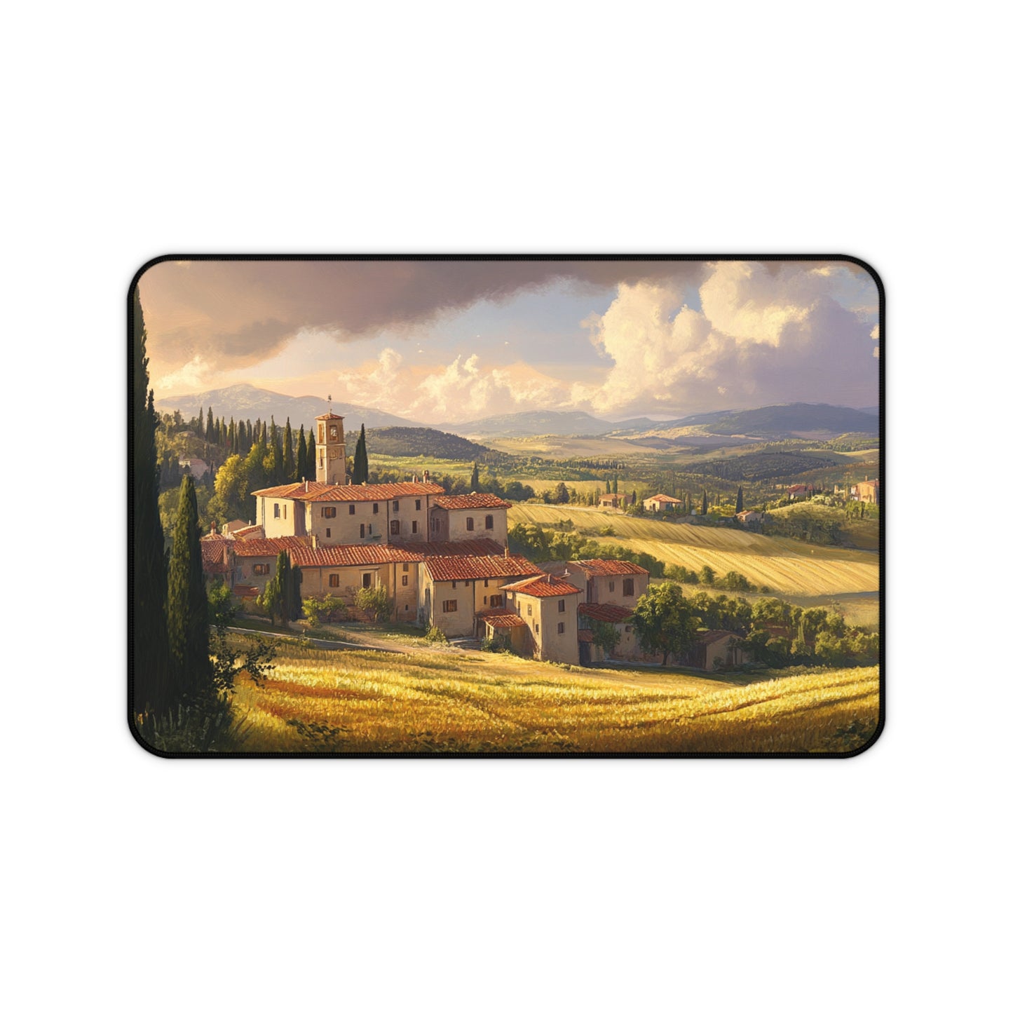 Tuscan Landscape Desk Mat, Mouse Pad, Gaming Playmat